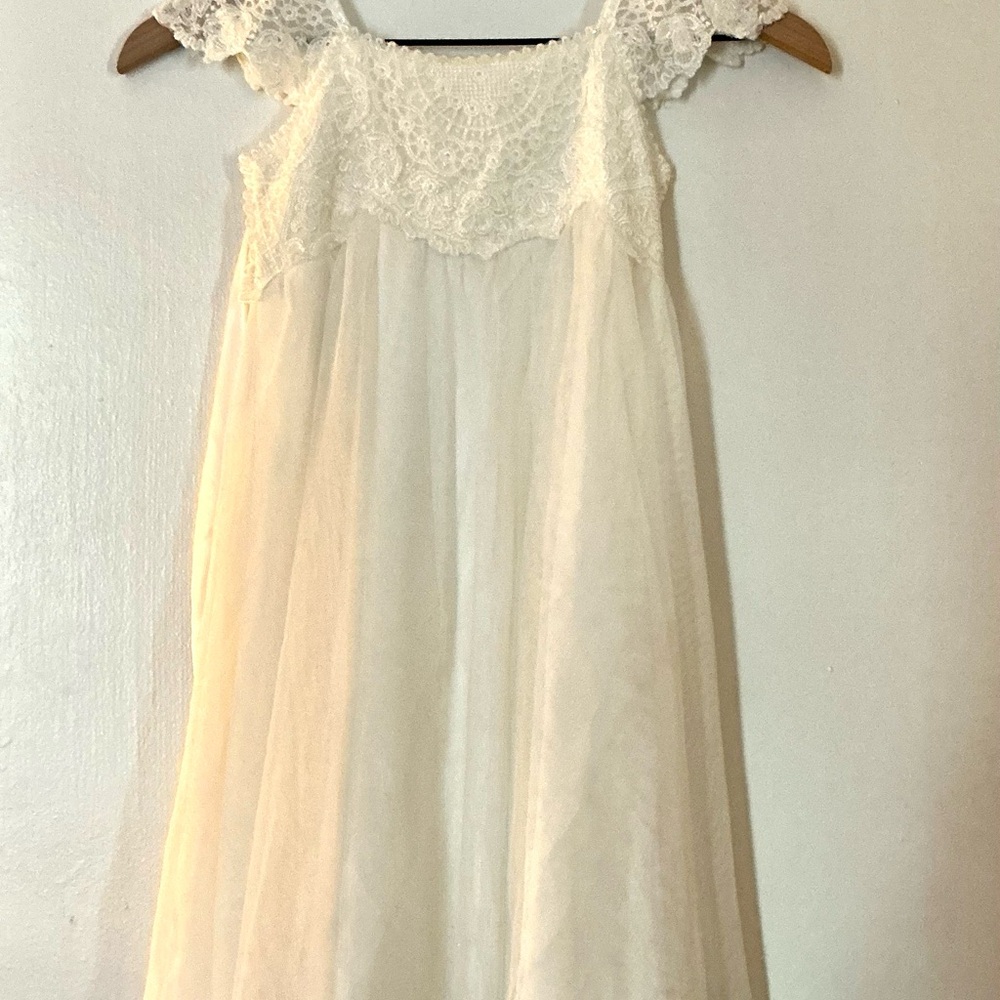 Monsoon Cream Lace Dress